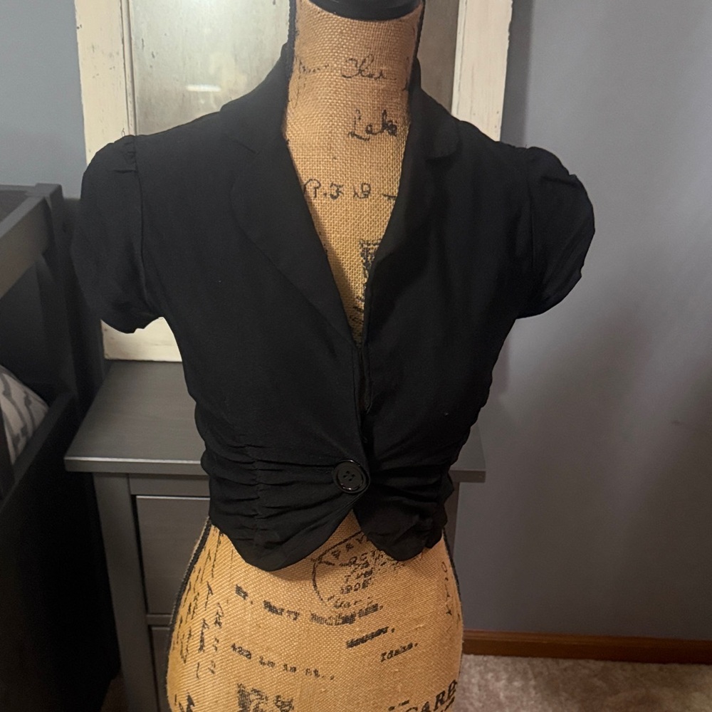 Charlotte Russe Black Crop Top